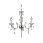 Lustre 3 Lâmpadas Acrílico Incolor Treviso LLUM Bronzearte