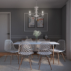 Lustre 3 Lâmpadas Incolor Plástico Treviso LLUM Bronzearte