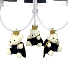 Lustre 3l Ariel Ursinhos Príncipes Marinho Quarto Bebê Infant