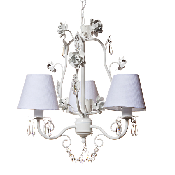 Lustre 3l Garden Branco Quarto Bebê Infantil