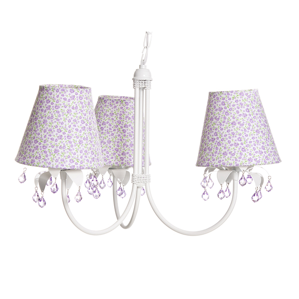 Lustre 3l Primavera Lilás Quarto Bebê Infantil