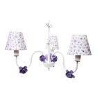 Lustre 3l Simples 6 Flores P Lilás Quarto Bebê Infantil