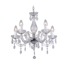 Lustre 5 Lâmpadas Incolor Plástico Treviso LLUM Bronzearte