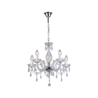 Lustre 5 Lâmpadas Incolor Plástico Treviso LLUM Bronzearte