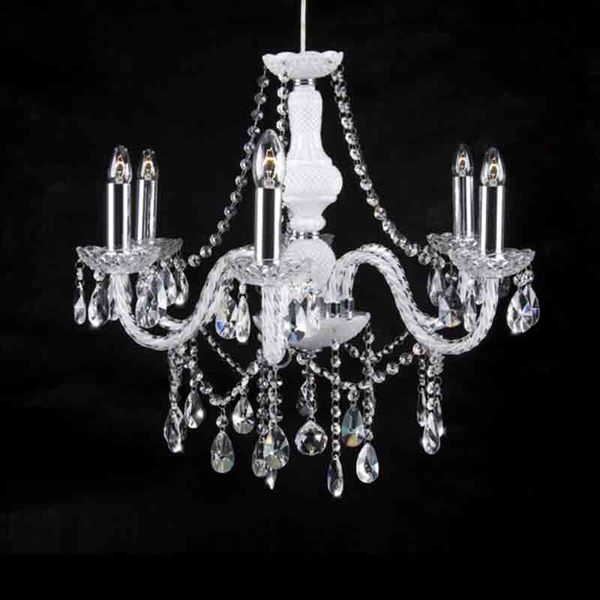 Lustre 6 Lâmpadas Dynastie (9004/6wh) - Pier Decor Outlet