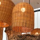 Lustre (cupula)  Oval Fibra Trancoso Ba 30cm