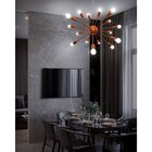 Lustre  Pendente Bivolt 16 Lâmpadas Sputnik Woods!