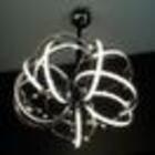 Lustre  Prateado Luminária Dimmer