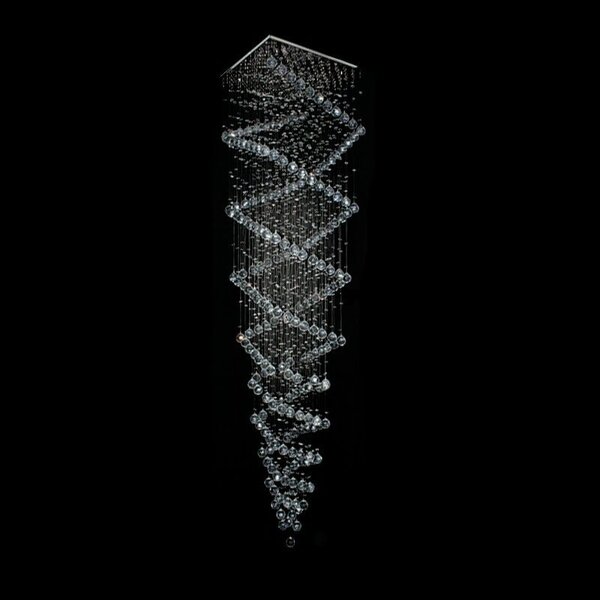 Lustre Aomori 50x50x200cm para 9 Lâmpadas GU10