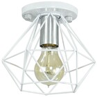 Lustre Aramado Diamante Majestoso Redondo Branco