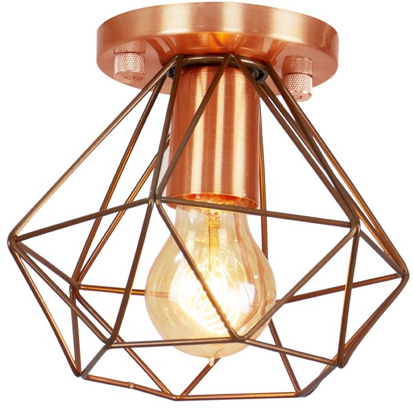 Lustre Aramado Diamante Majestoso Redondo Cobre/cobre