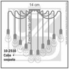 Lustre Aranha Com 10 Pendentes