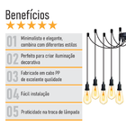 Lustre Aranha Com 10 Pendentes