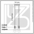 Lustre Aranha Com 2 Pendentes