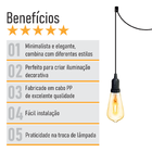 Lustre Aranha Com 2 Pendentes