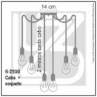 Lustre Aranha Com 6 Pendentes