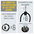 Lustre Aranha Com 6 Pendentes