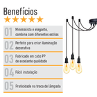 Lustre Aranha Com 7 Pendentes