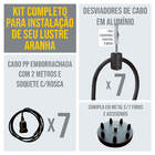 Lustre Aranha Com 7 Pendentes