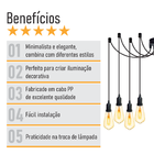 Lustre Aranha Com 9 Pendentes
