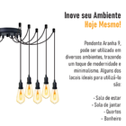 Lustre Aranha Com 9 Pendentes