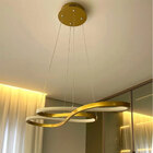 Lustre Arco Infinito Led 3 Em 1 Pendente Iluminaçao Hall De E