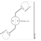 Lustre Aro Branco Jabuticaba Globo De Vidro Harmony