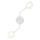 Lustre Aro Branco Jabuticaba Globo De Vidro Harmony