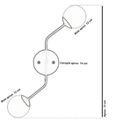 Lustre Aro Preto Jabuticaba Globo De Vidro Harmony