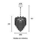 Lustre Aurora Blumenau Dourado