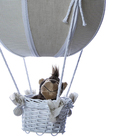 Lustre Balão Bolinha Bege Floresta Quarto Bebê Infantil