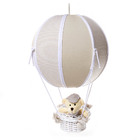 Lustre Balão Bolinha Urso Bege Quarto Bebê Infantil