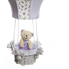 Lustre Balão Cintura Ursa Lilás Quarto Bebê Infantil