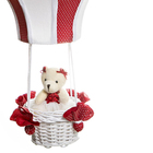 Lustre Balão Cintura Ursa Vermelha Quarto Bebê Infantil