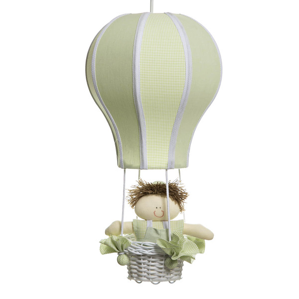 Lustre Balão Cintura Verde Quarto Bebê Infantil