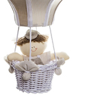Lustre Balão Grande Bege Com Boneco Quarto Bebê Infantil
