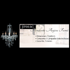 Lustre Bella Anjou em Cristal e Metal 5 Lâmpadas JF015C