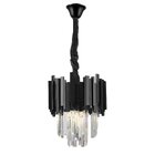 Lustre Bivolt Cristal Midas Blumenau Preto