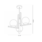 Lustre Bivolt Havana 3 Startec Dourado