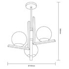 Lustre Bivolt Havana 3 Startec Dourado