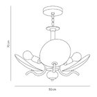 Lustre Bivolt Ricko 3 Startec Cobre