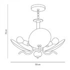 Lustre Bivolt Ricko 5 Startec Cobre