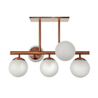 Lustre Bola Com 5 Globos Rose Gold