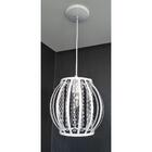 Lustre Branco Pendente Cristal Acrílico Alto Brilho Ac99