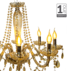 Lustre Candelabro 8 lâmpadas Led Baronesa 8xe14 Clássico Cham