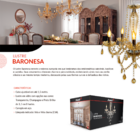 Lustre Candelabro 8 Lâmpadas Led Baronesa 8xe14 Clássico Tran