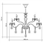 Lustre Candelabro Cristal Legítimo Maria Tereza Nice 12 Lâmpa