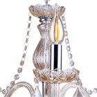 Lustre Candelabro De Cristal Legítimo France Nice 3 Braços E1