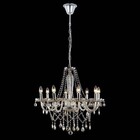 Lustre Candelabro De Cristal Maria Teresa 8 Braços Champanhe
