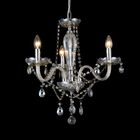 Lustre Candelabro De Cristal Maria Tereza - 3 Braços Âmbar